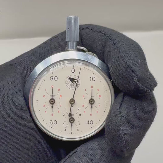 Vintage Soviet Mechanical Pedometer Zarya, Pocket Step Counter - video