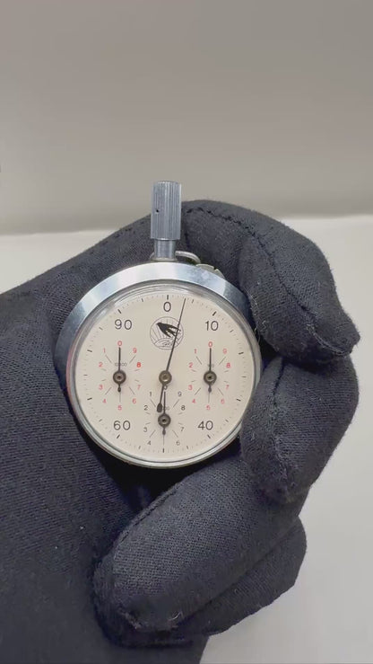 Vintage Soviet Mechanical Pedometer Zarya, Pocket Step Counter - video
