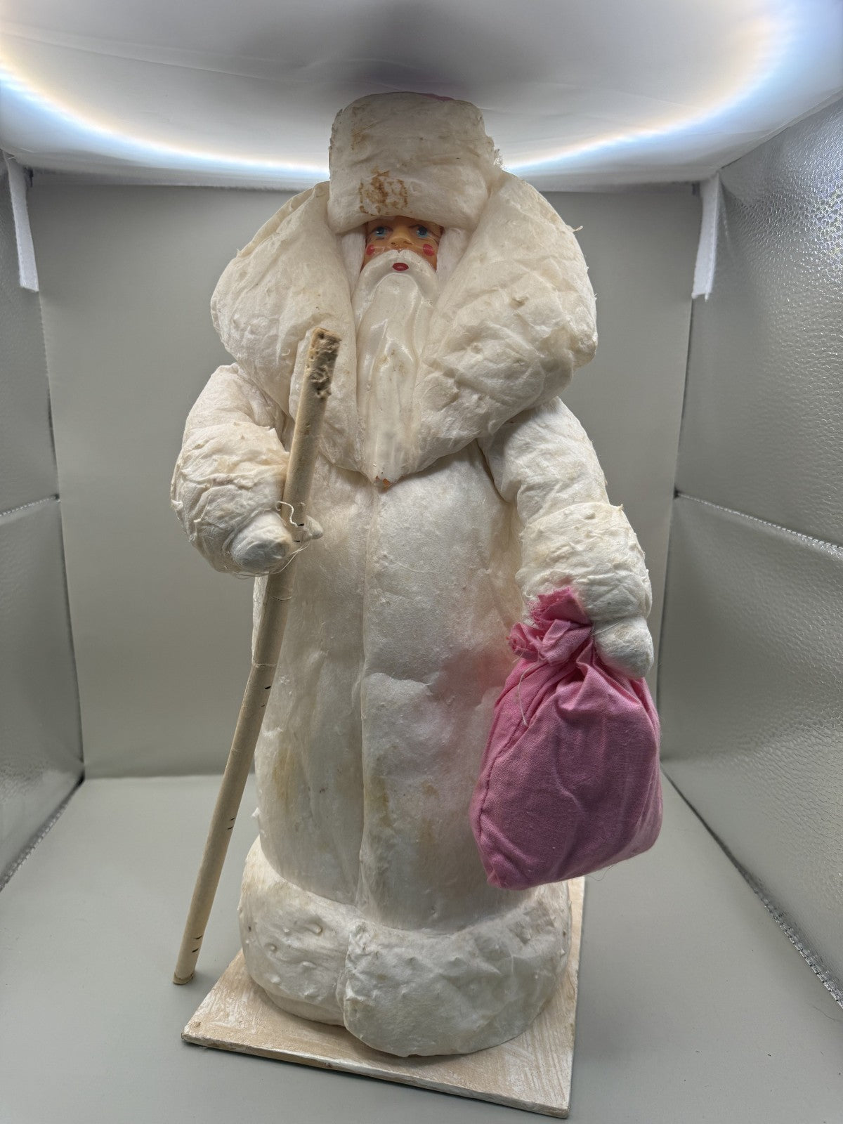 Soviet Ded Moroz Figure, Vintage USSR Russian Santa Claus 37 cm - photo 1