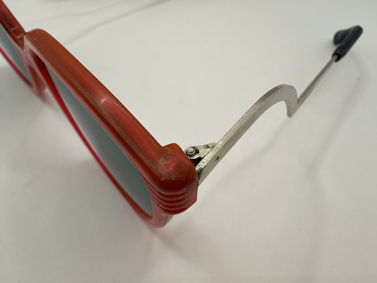 Vintage Soviet-Style Sunglasses C-140 Red Metal, 1993, NOS in Box - photo 11