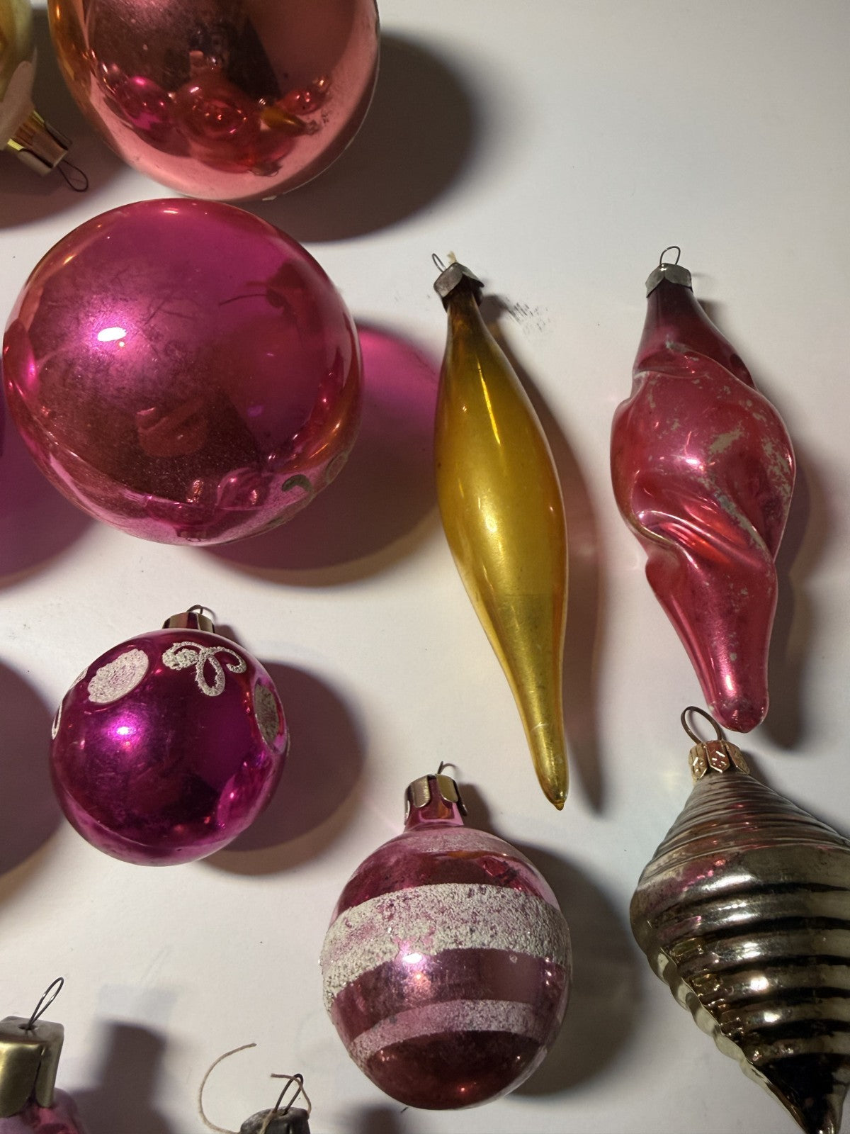 Soviet Glass Christmas Ornaments Lot of 42, Baubles & Figures (Lot 32) - photo 9