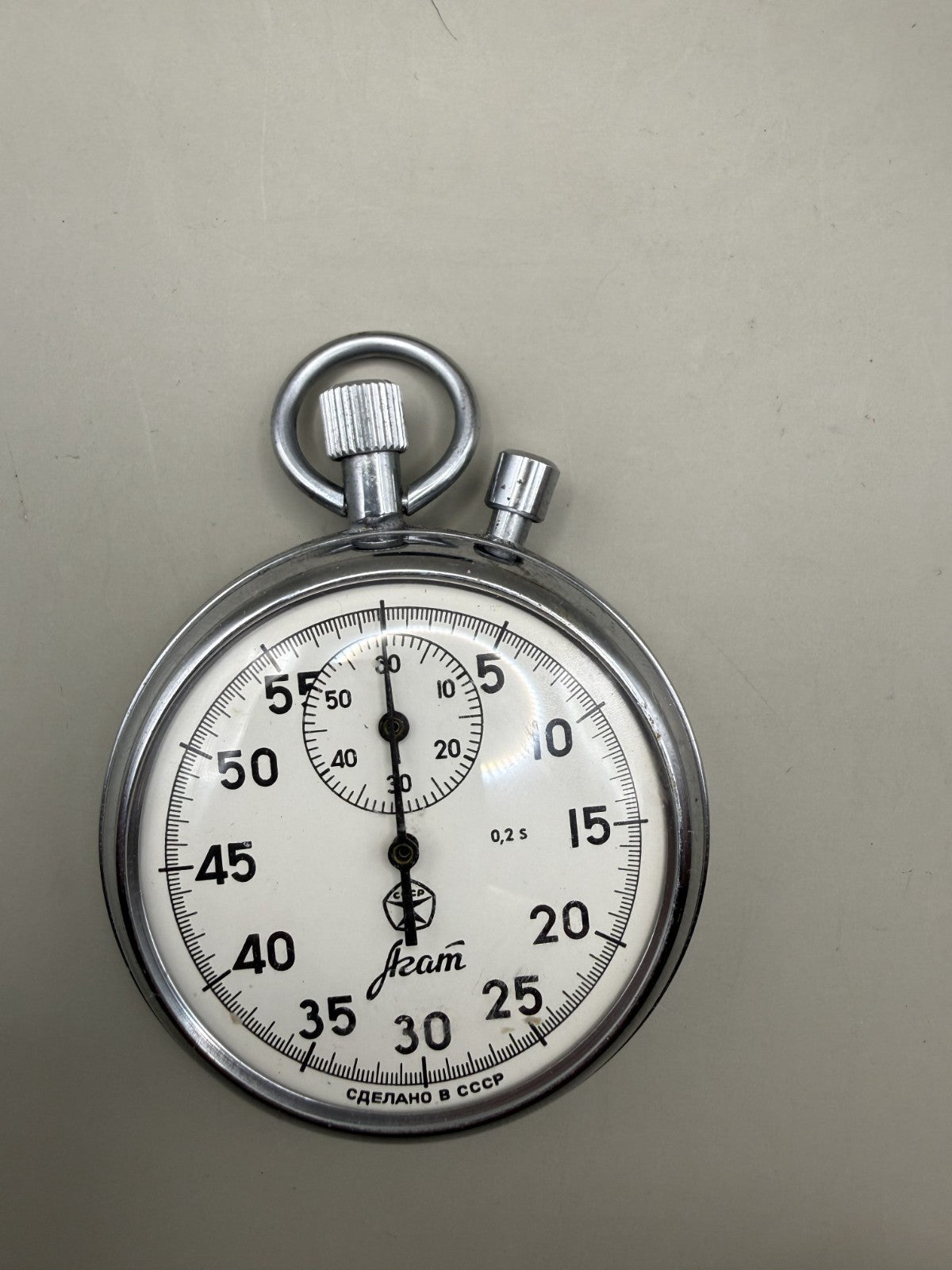 Soviet AGAT Mechanical Competition Stopwatch, Vintage USSR - photo 3