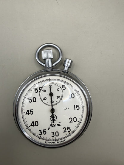 Soviet AGAT Mechanical Competition Stopwatch, Vintage USSR - photo 3