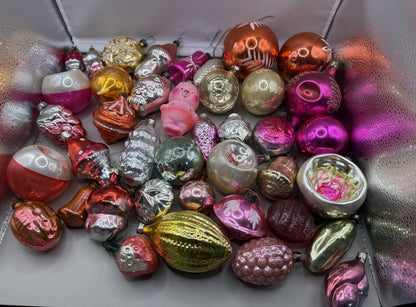 Soviet Glass Christmas Ornaments Set of 40, Vintage USSR (Lot 5) - photo 2