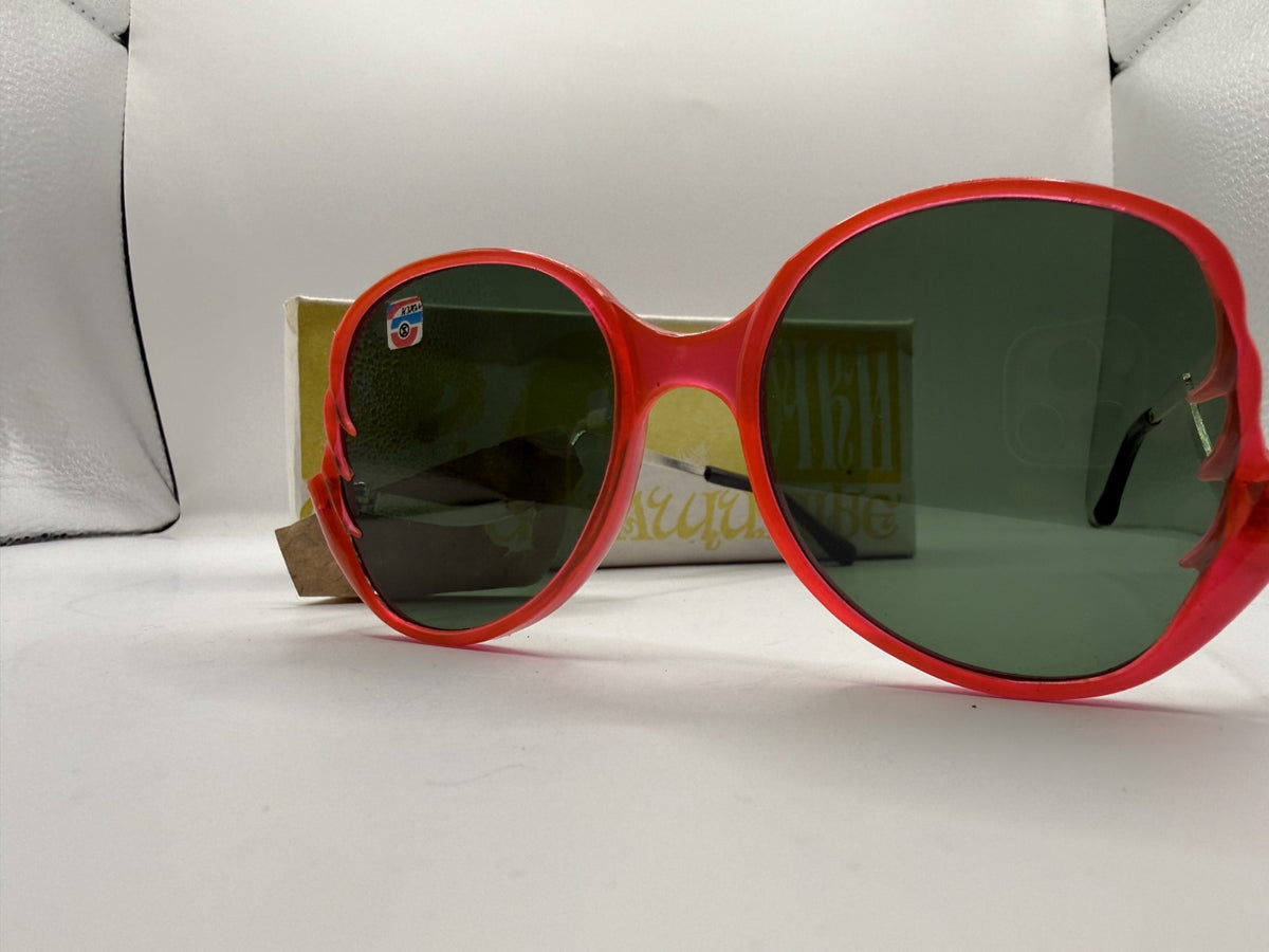 Vintage Soviet-Style Sunglasses C-126 Red, 1993, NOS in Box - photo 6