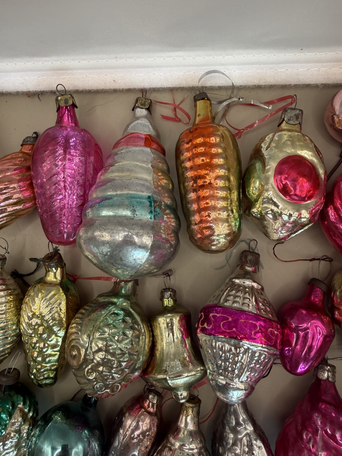 Soviet Glass Christmas Ornaments Set of 36, Vintage USSR - photo 5