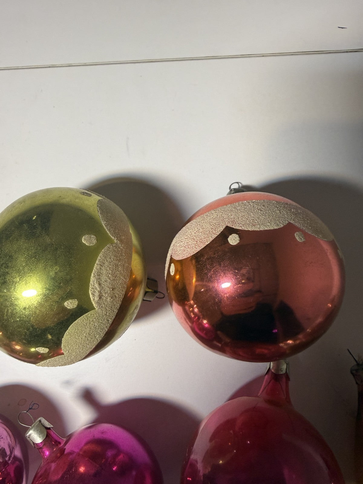 Soviet Glass Christmas Ornaments Lot of 42, Baubles & Figures (Lot 32) - photo 11