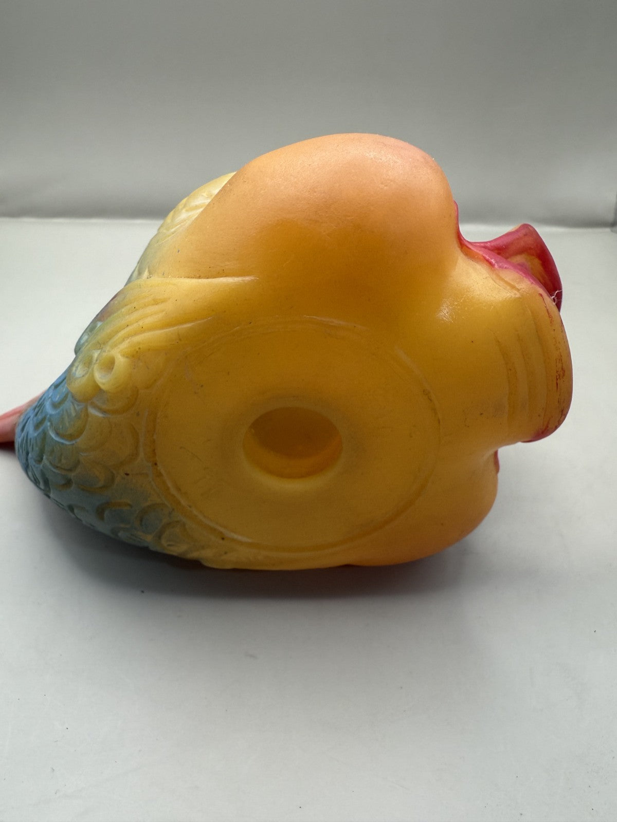 Soviet Rubber Squeaky Toy Fish, Vintage USSR Bath Toy - photo 4