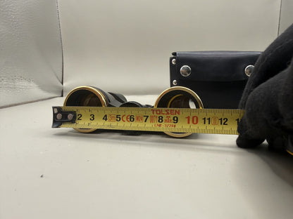 Soviet Opera Glasses, Black & Gold-Tone Theater Binoculars with Case - photo 7
