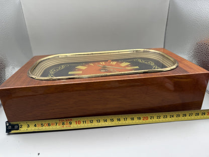 Yantar Soviet Wooden Mantel Clock with Roman Numerals, Orel - photo 7