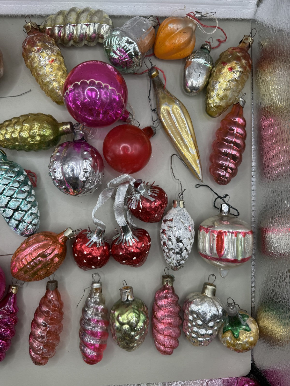 Soviet Glass Christmas Ornaments Lot of 39, Vintage USSR (Lot 1) - photo 9
