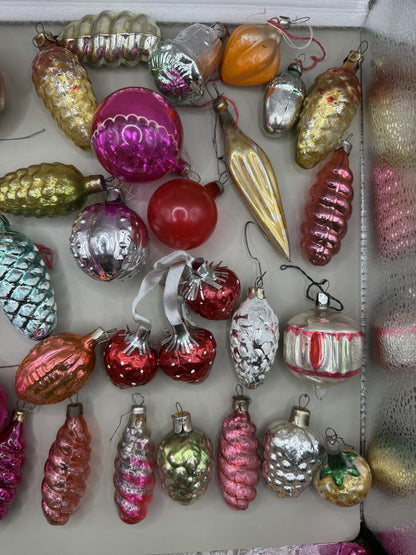 Soviet Glass Christmas Ornaments Lot of 39, Vintage USSR (Lot 1) - photo 9