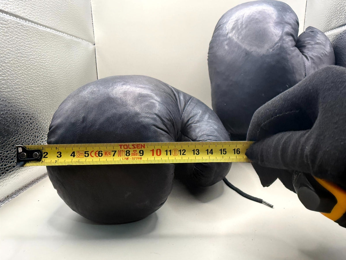 Soviet Boxing Gloves Kiev, Black Leather 10 oz, Sparring - photo 8