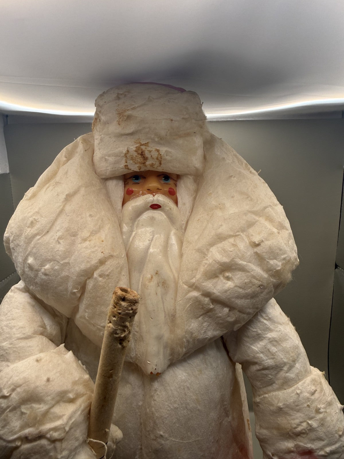 Soviet Ded Moroz Figure, Vintage USSR Russian Santa Claus 37 cm - photo 6