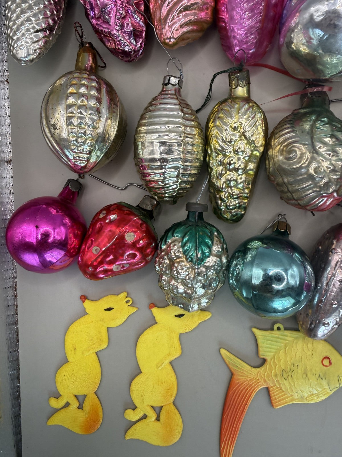 Soviet Glass Christmas Ornaments Set of 36, Vintage USSR - photo 9