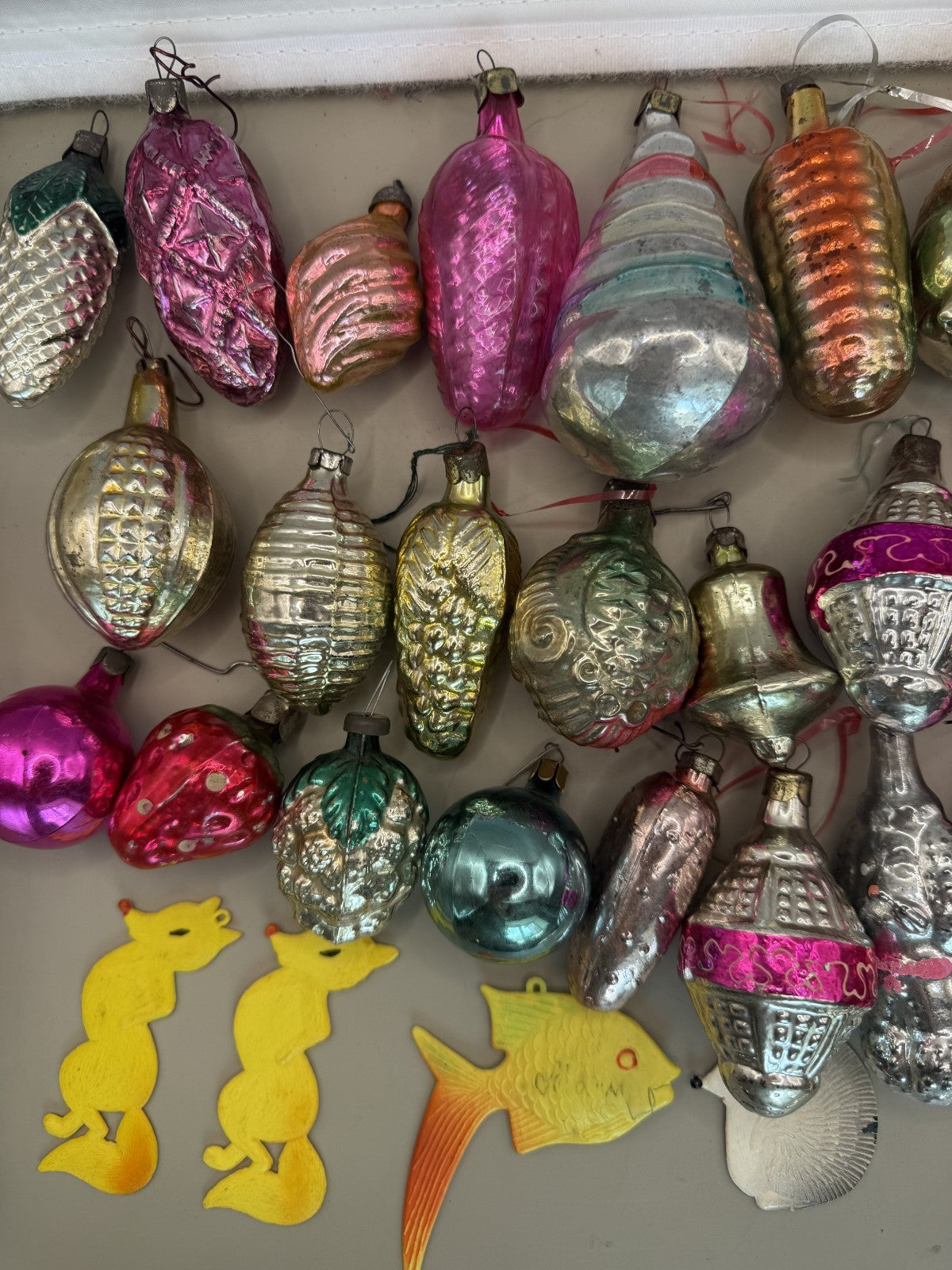 Soviet Glass Christmas Ornaments Set of 36, Vintage USSR - photo 3
