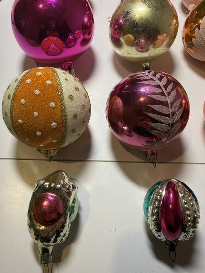 Soviet Glass Christmas Ornaments Lot of 30 Baubles (Lot 31) - photo 4
