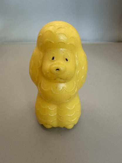 Soviet Rubber Squeaky Toy Poodle Dog - photo 1