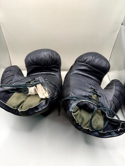 Soviet Boxing Gloves Kiev, Black Leather 10 oz, Sparring - photo 5