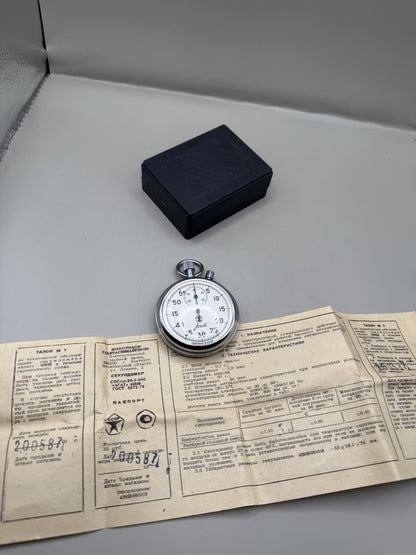 Soviet AGAT Mechanical Competition Stopwatch, Vintage USSR - photo 5