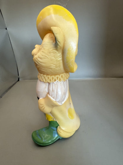 Soviet Rubber Squeaky Toy Puss in Boots Cat - photo 3
