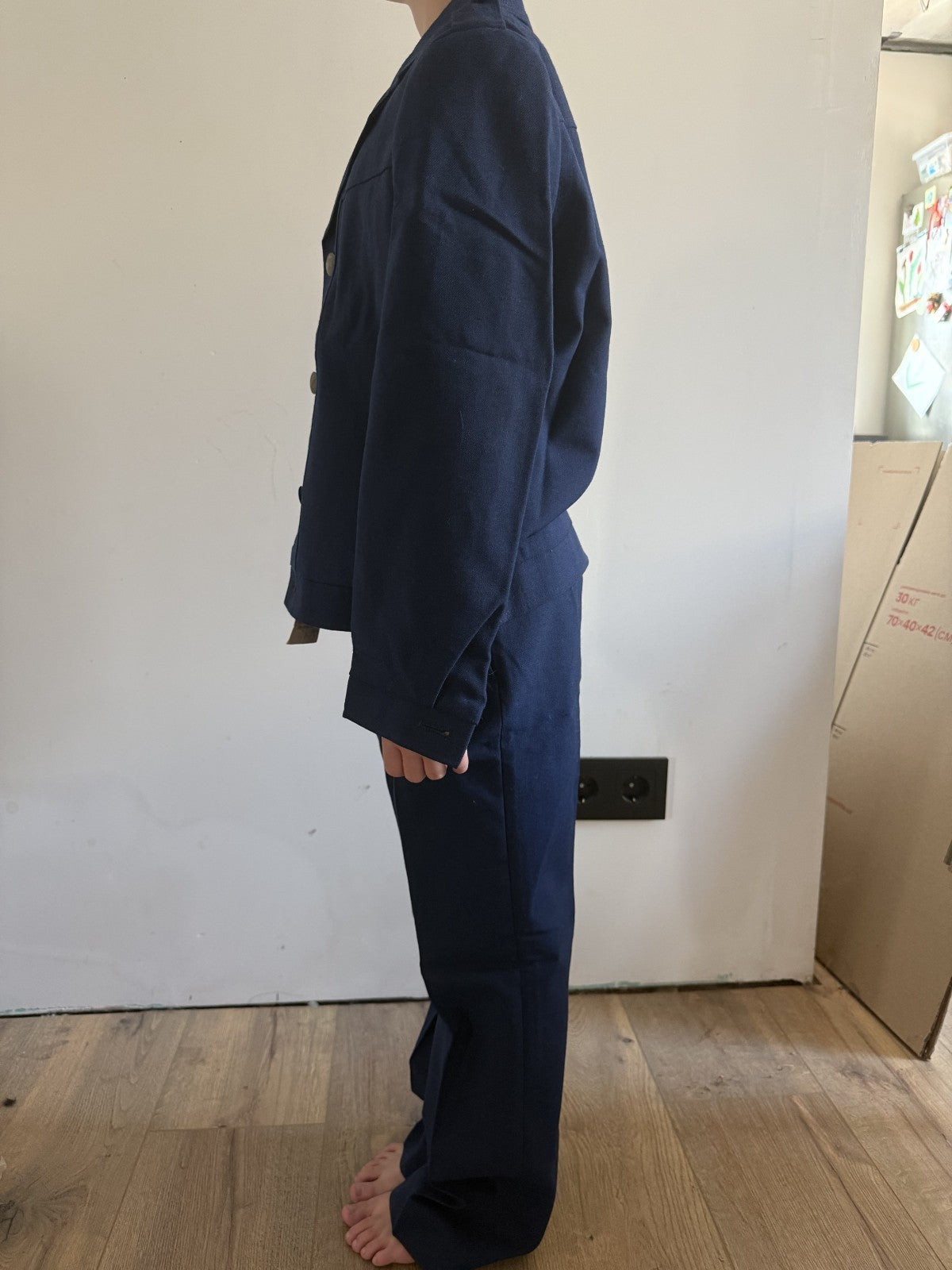 Soviet Boy School Uniform Suit, Navy Blue 1991, New Old Stock - photo 2