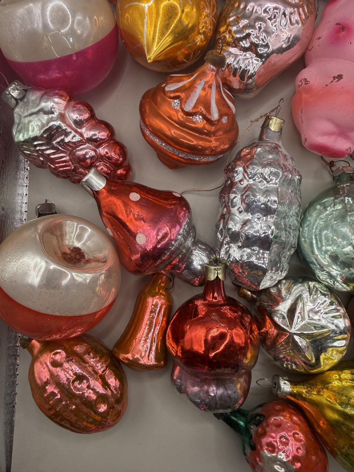 Soviet Glass Christmas Ornaments Set of 40, Vintage USSR (Lot 5) - photo 5