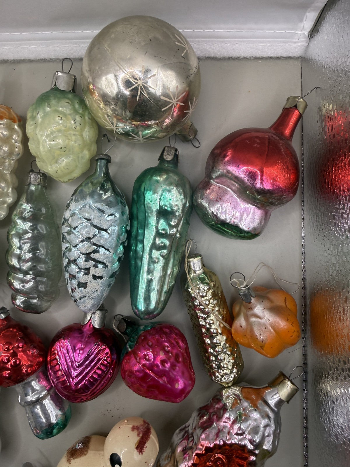 Soviet Glass Christmas Ornaments Set of 29, Vintage USSR (Lot 7) - photo 8