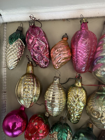 Soviet Glass Christmas Ornaments Set of 36, Vintage USSR - photo 4