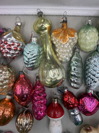 Soviet Glass Christmas Ornaments Set of 29, Vintage USSR (Lot 7) - photo 7