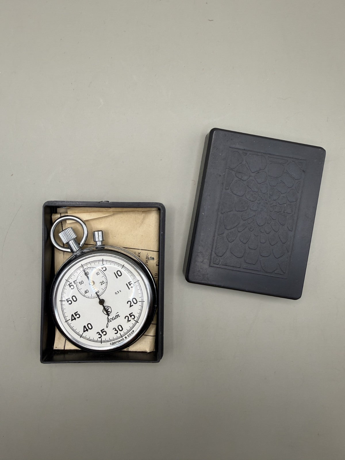 Soviet AGAT Mechanical Competition Stopwatch, Vintage USSR - photo 4