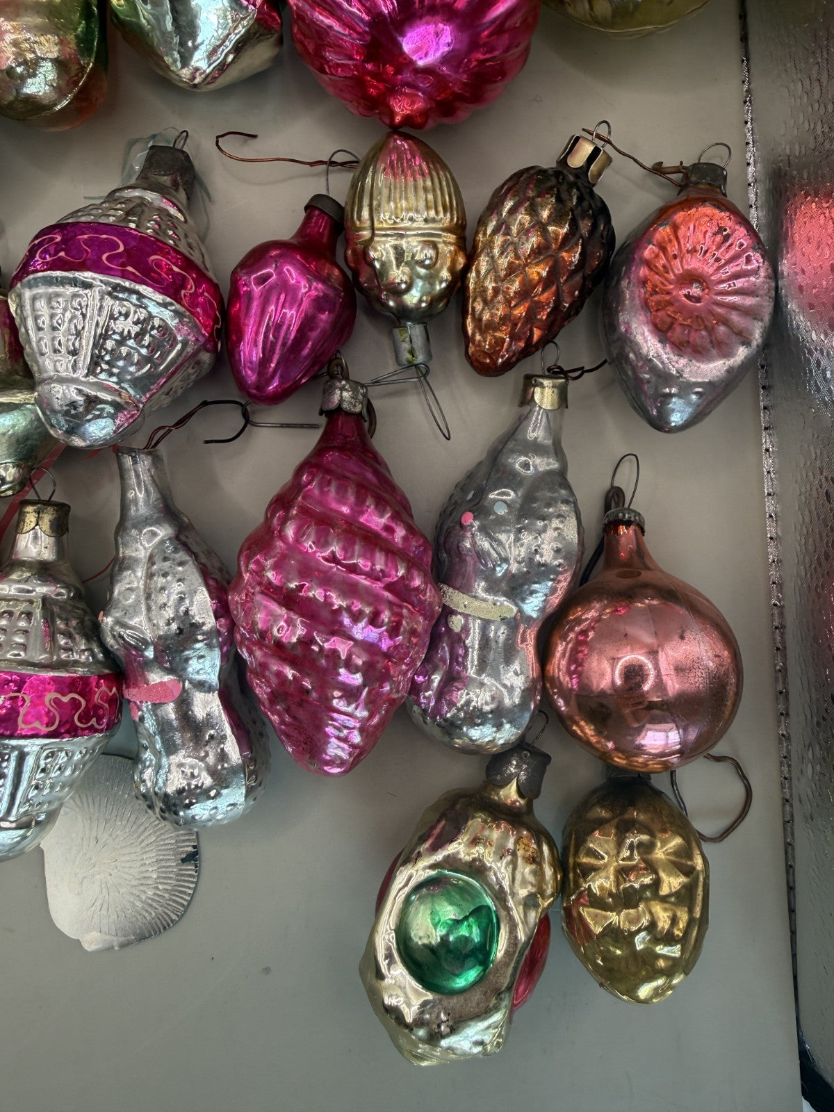 Soviet Glass Christmas Ornaments Set of 36, Vintage USSR - photo 7