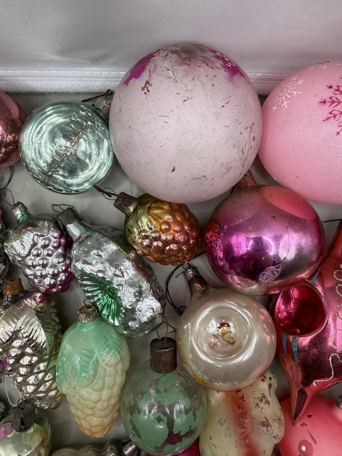 Soviet Glass Christmas Ornaments Lot of 40, Vintage USSR (Lot 2) - photo 9