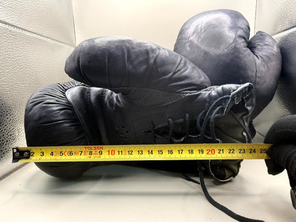 Soviet Boxing Gloves Kiev, Black Leather 10 oz, Sparring - photo 6