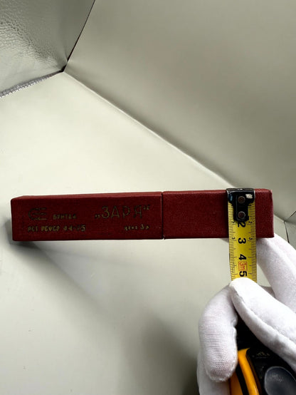 Soviet Zarya Straight Razor, Carbon Steel, Orange Handle, Box - photo 6