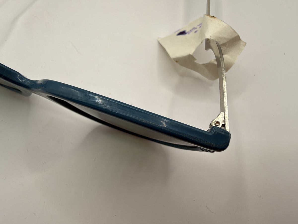 Vintage Soviet-Style Sunglasses C-140 Dark Blue Metal, 1990s, NOS - photo 8