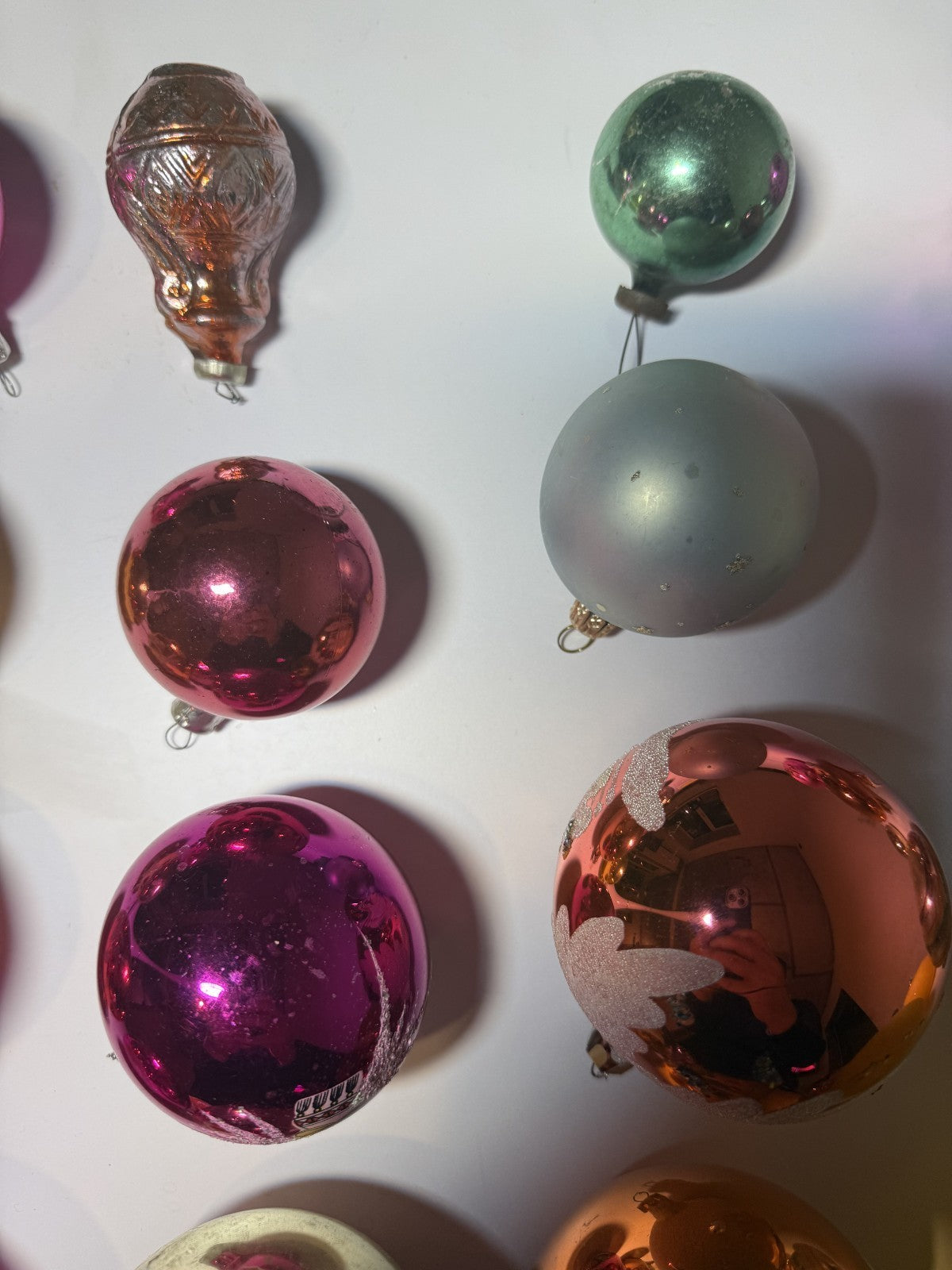 Soviet Glass Christmas Ornaments Lot of 30 Baubles (Lot 31) - photo 9