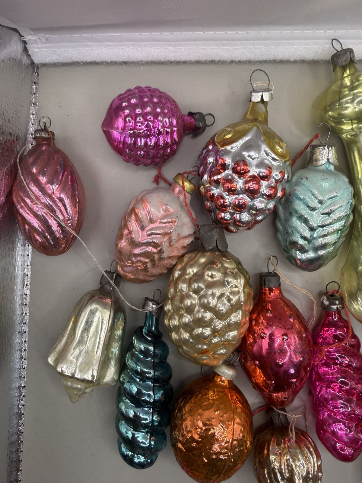 Soviet Glass Christmas Ornaments Set of 29, Vintage USSR (Lot 7) - photo 6