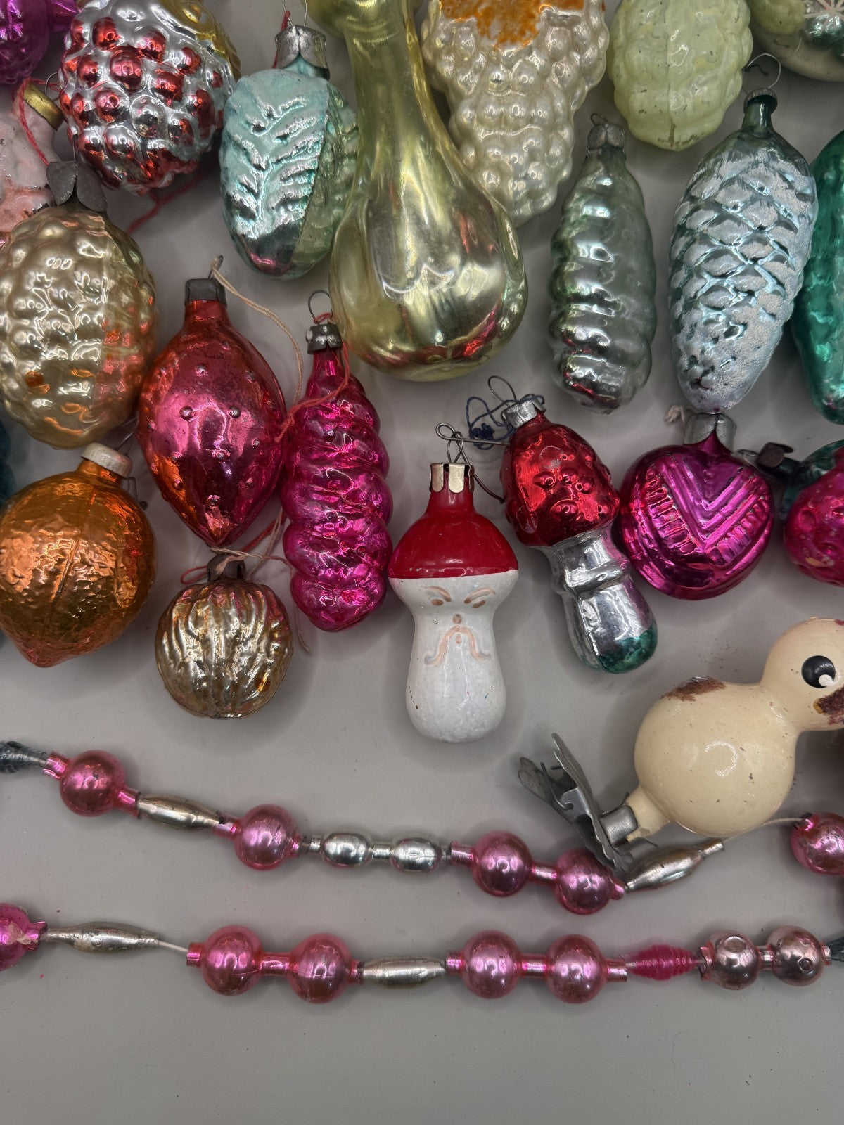 Soviet Glass Christmas Ornaments Set of 29, Vintage USSR (Lot 7) - photo 4