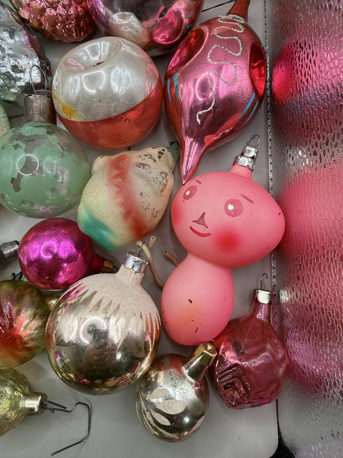 Soviet Glass Christmas Ornaments Lot of 40, Vintage USSR (Lot 2) - photo 5