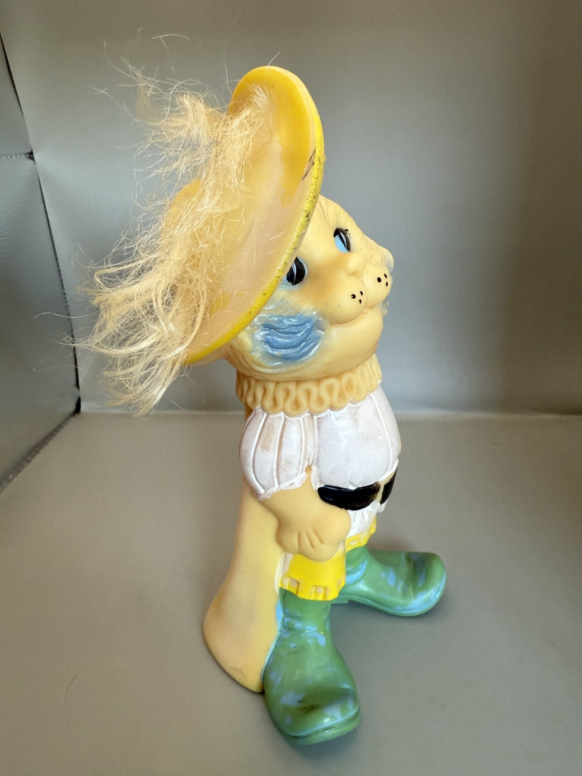 Soviet Rubber Squeaky Toy Puss in Boots Cat - photo 5