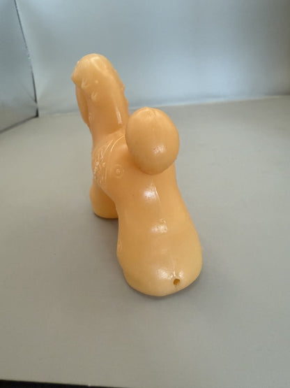 Soviet Rubber Squeaky Toy Horse with Saddle - photo 4