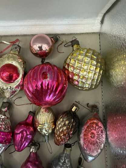 Soviet Glass Christmas Ornaments Set of 36, Vintage USSR - photo 6
