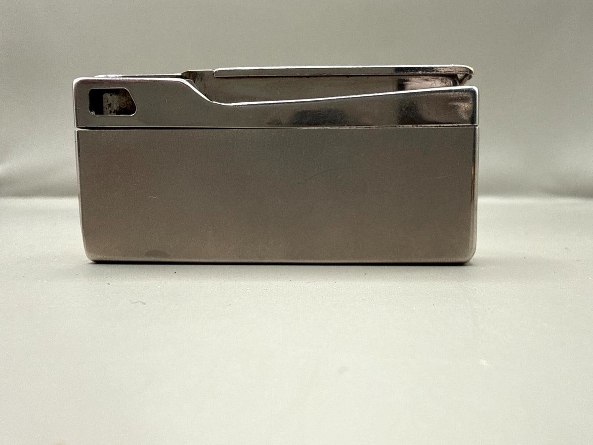 Soviet Venta Pocket Gas Lighter, Silver-Tone Metal - photo 3