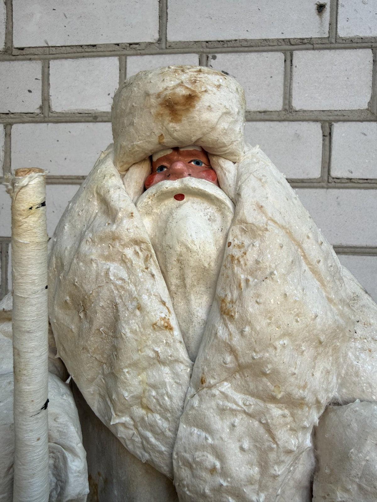 Soviet Cotton Ded Moroz Figure 50 cm, 1960s, Original Label - photo 6