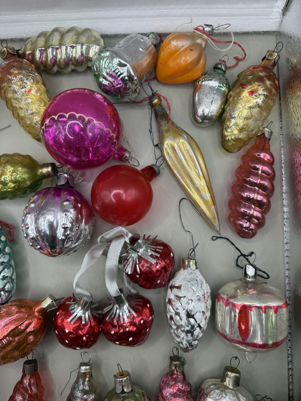 Soviet Glass Christmas Ornaments Lot of 39, Vintage USSR (Lot 1) - photo 7