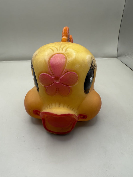 Soviet Rubber Squeaky Toy Fish, Vintage USSR Bath Toy - photo 2
