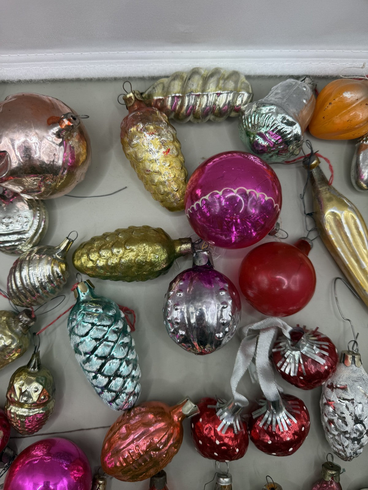Soviet Glass Christmas Ornaments Lot of 39, Vintage USSR (Lot 1) - photo 6