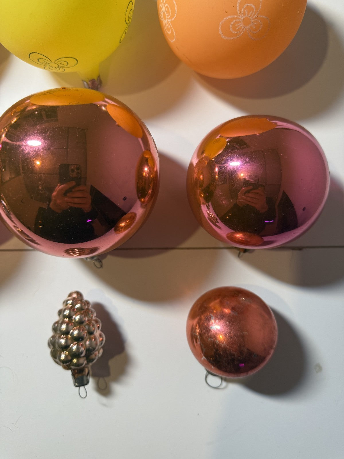 Soviet Glass Christmas Ornaments Lot of 30 Baubles (Lot 31) - photo 2