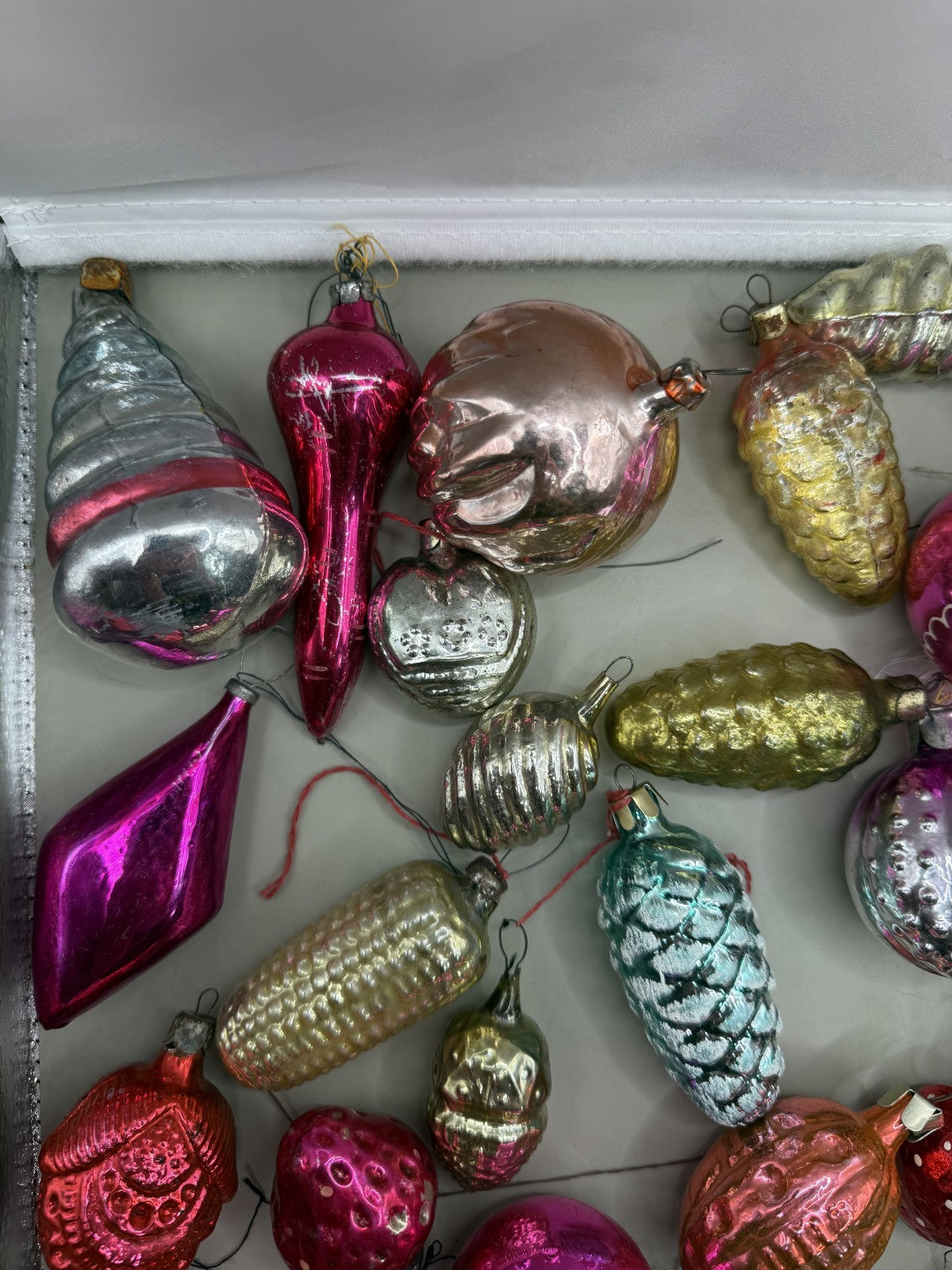 Soviet Glass Christmas Ornaments Lot of 39, Vintage USSR (Lot 1) - photo 5